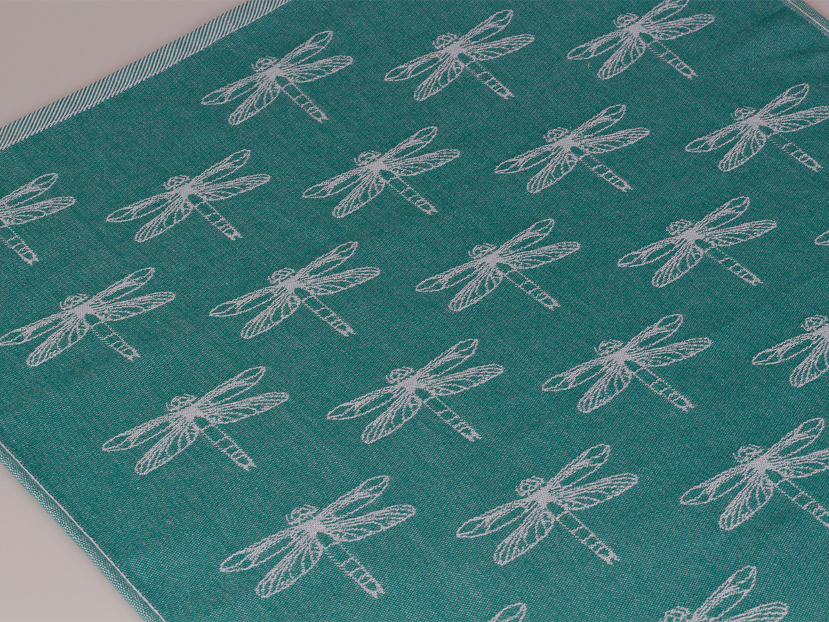 DoubleDry Libel 50 x 70 cm set van 6 theedoeken - Teal