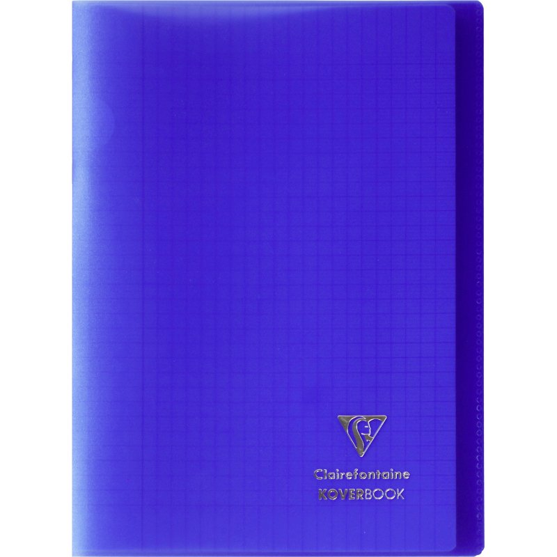 Cahier Koverbook Clairefontaine 21 x 29,7 cm grand carreaux 96 pages