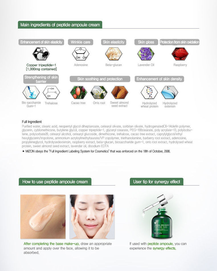 MIZON - Peptide Ampul Crème
