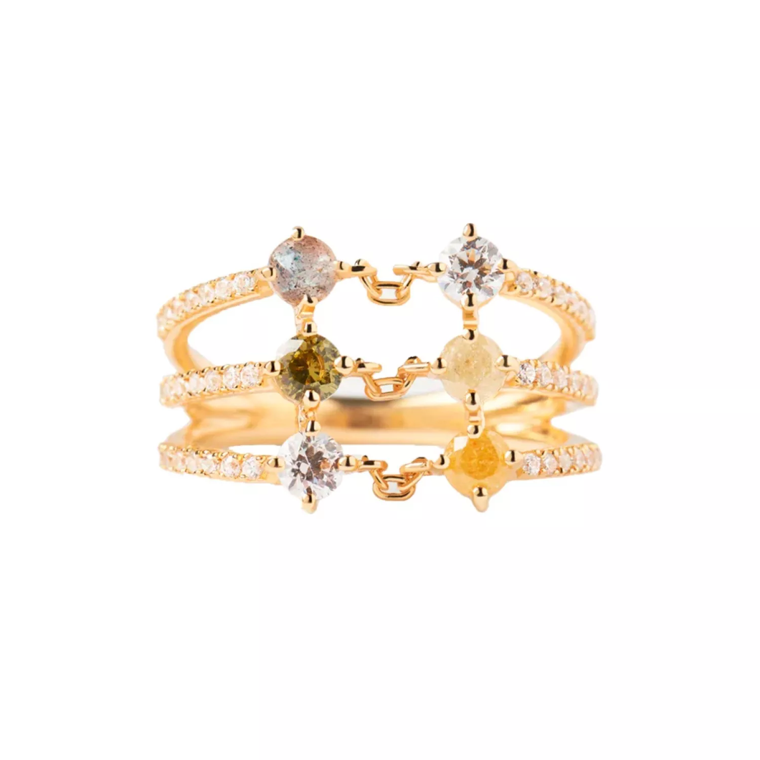 PDPAOLA Juno Ring 18 kt. Forgyldt Sølv AN01-655