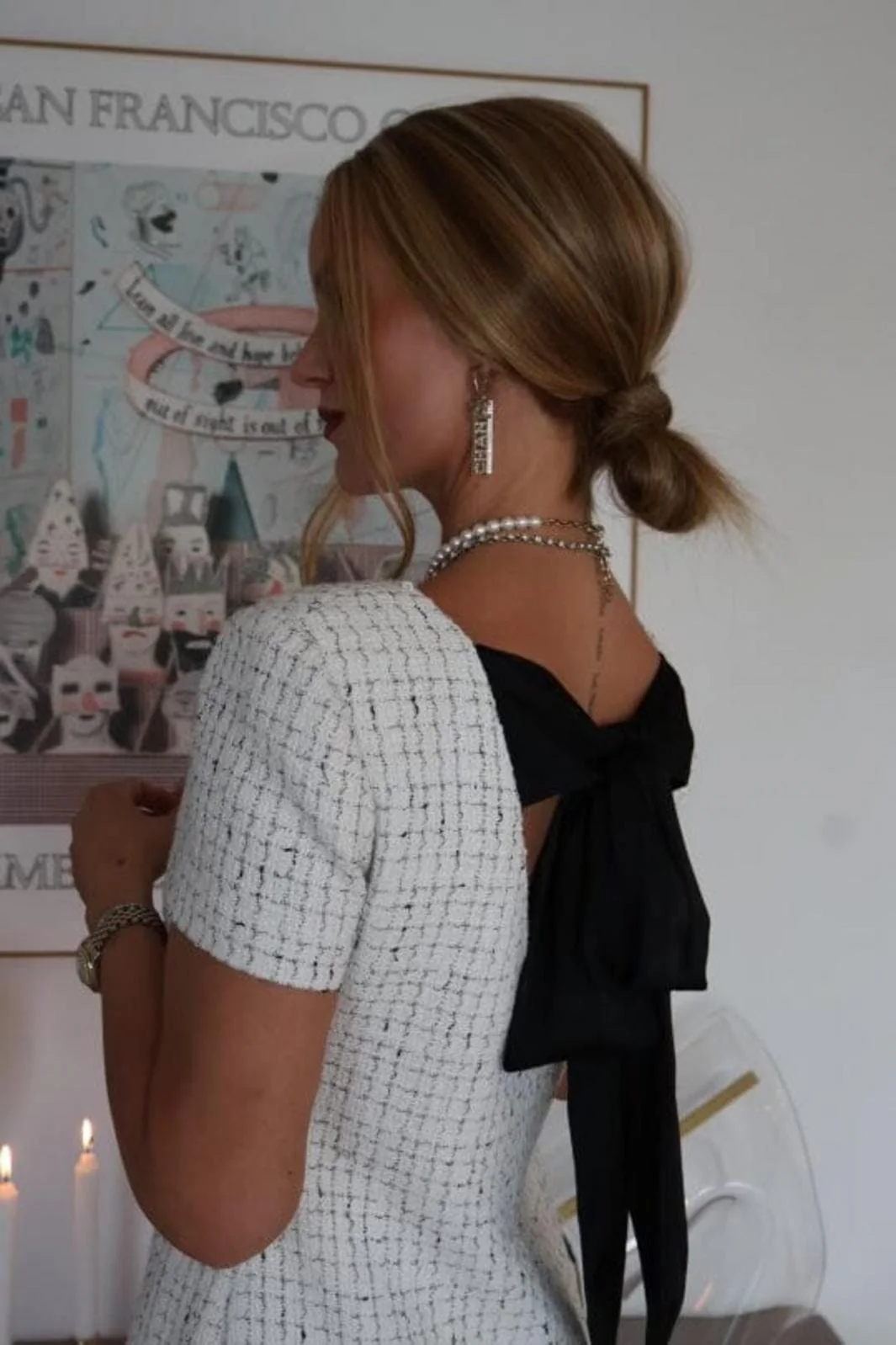 Valentin Studio Darling Bow ss dress