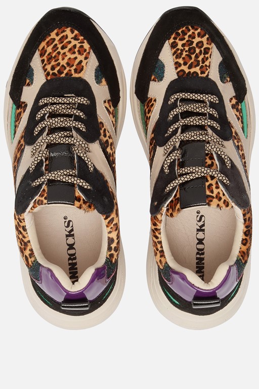 Ann Rocks Sneakers zwart Suede