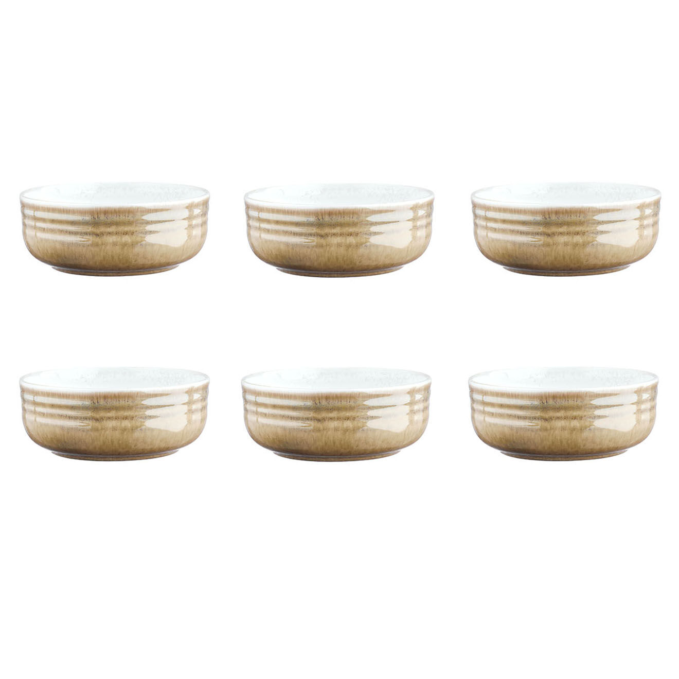 Bjorn 6 Bols Cosmos beige/blanc nacré - D.15.5 cm