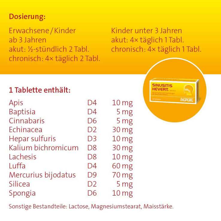 Sinusitis Hevert Tabletten, 100 St