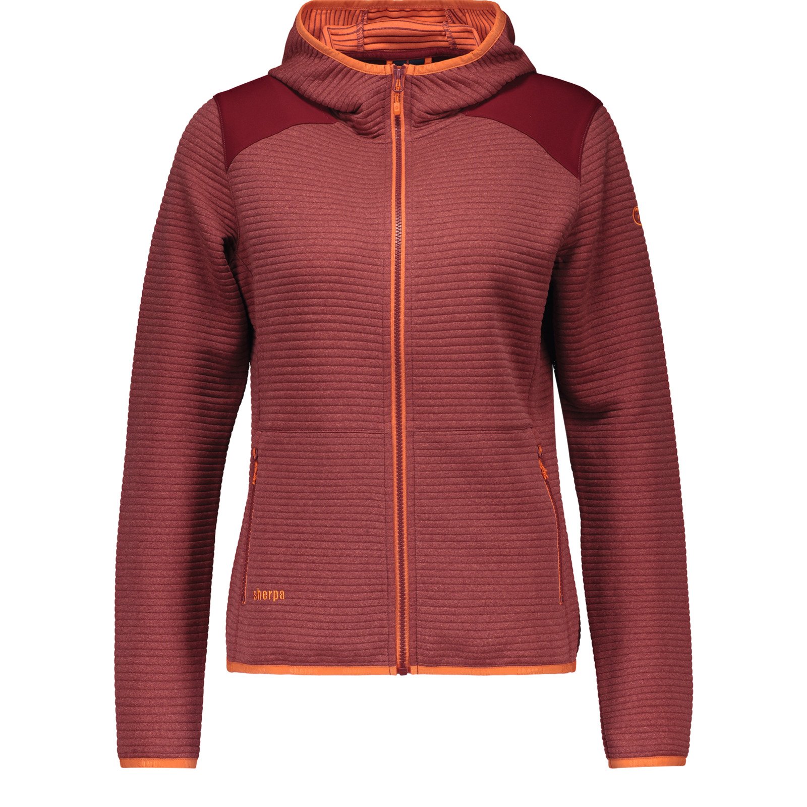 Sherpa Damen-Fleecejacke Bardia M, dunkelrot