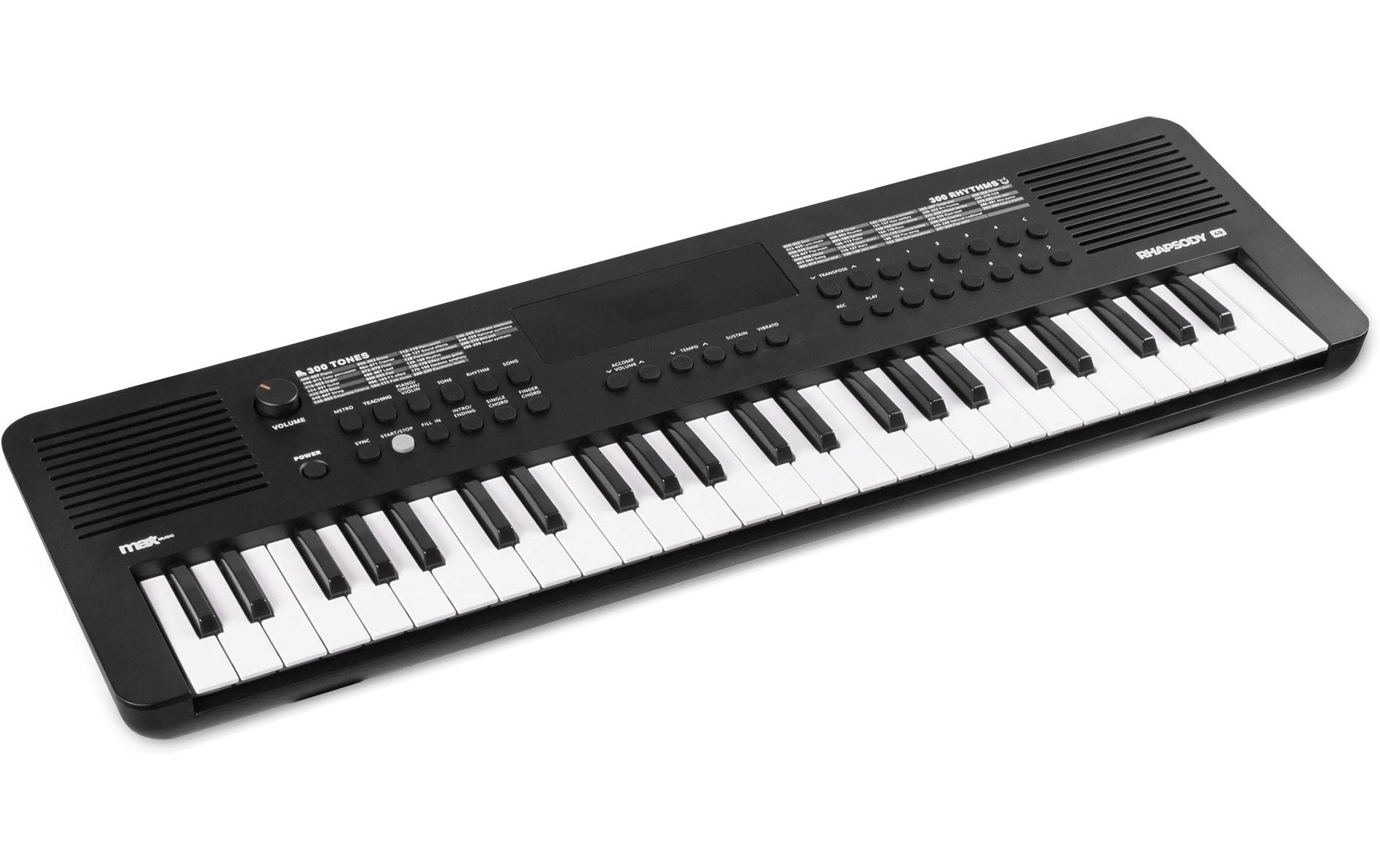 Keyboard Rhapsody4949-Tasten-Elektronik-Keyboard mit Duo-Lautsprechersystem