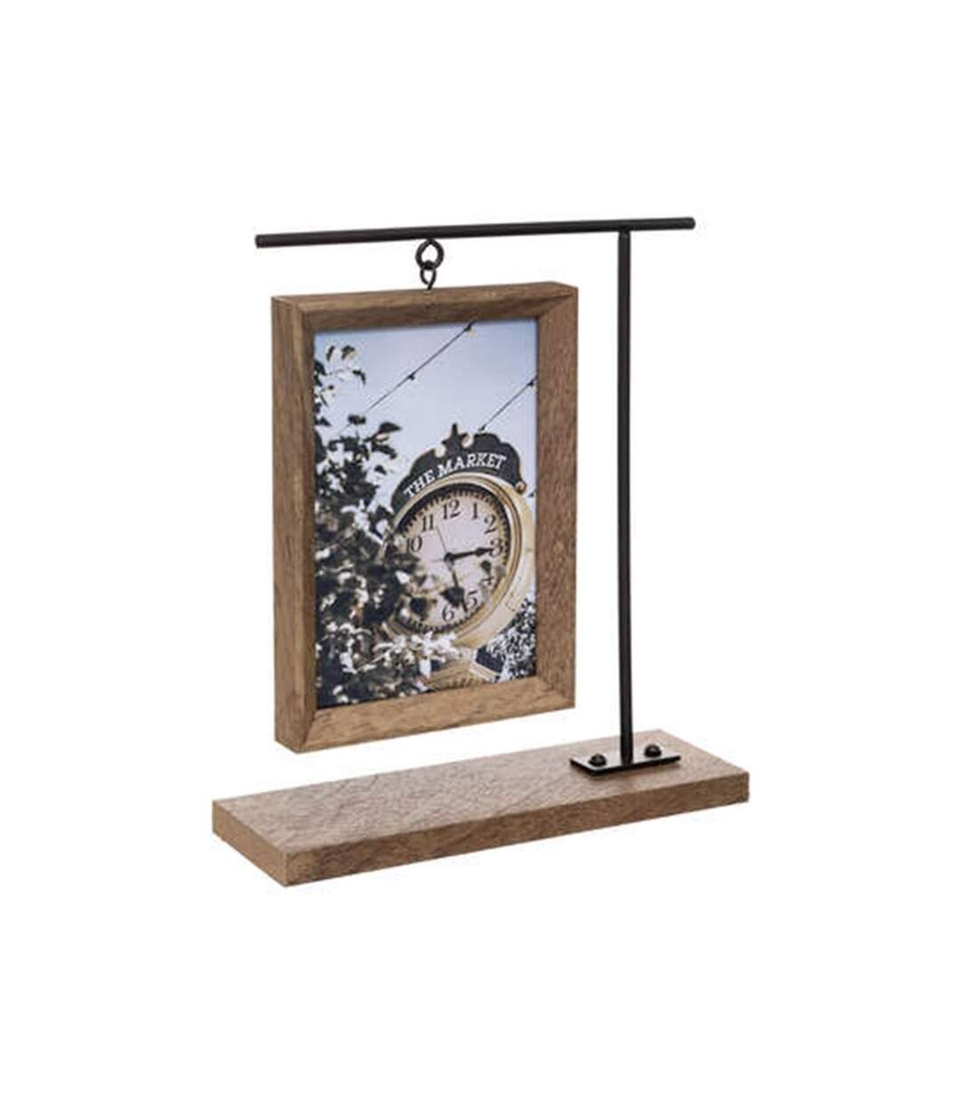 Cadre Photo Déco Suspendu 10x15cm Marron