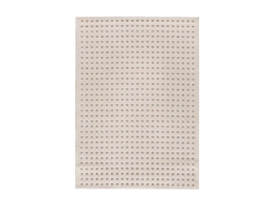 Tapis intérieur - scandinave avec relief - blanc - 160 x 230 cm - DIENA