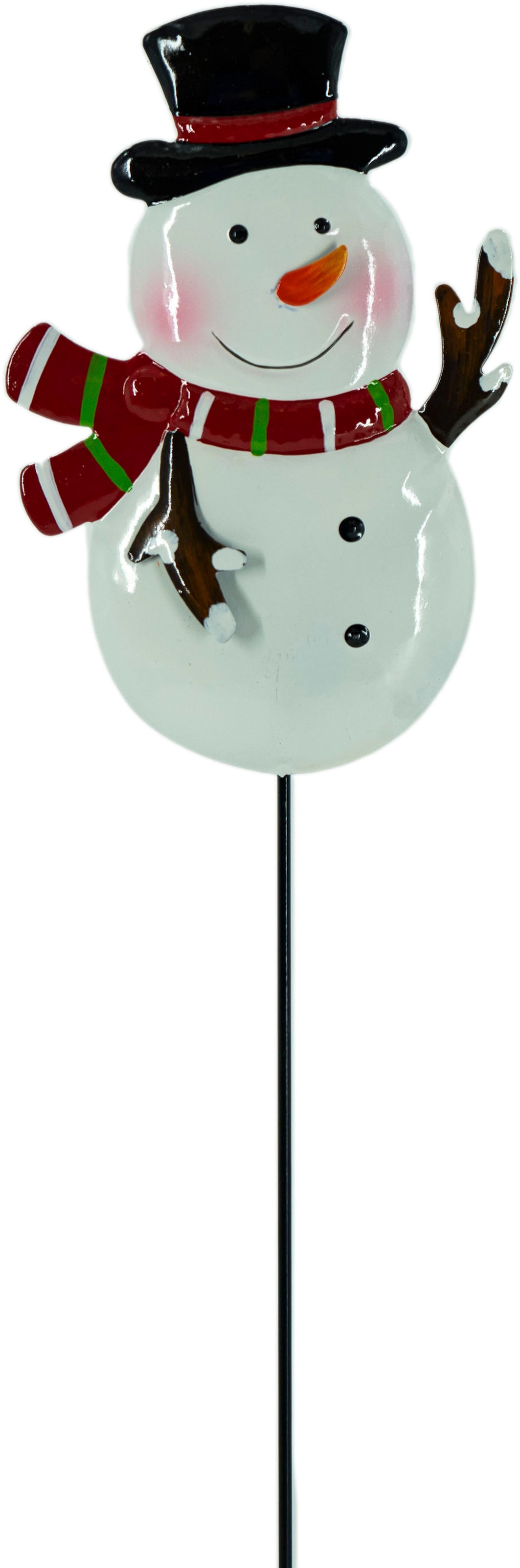 NOOR LIVING Weihnachtsfigur »Gartenstecker mit Weihnachtsmotiv« aus Metall, Höhe ca. 61 cm