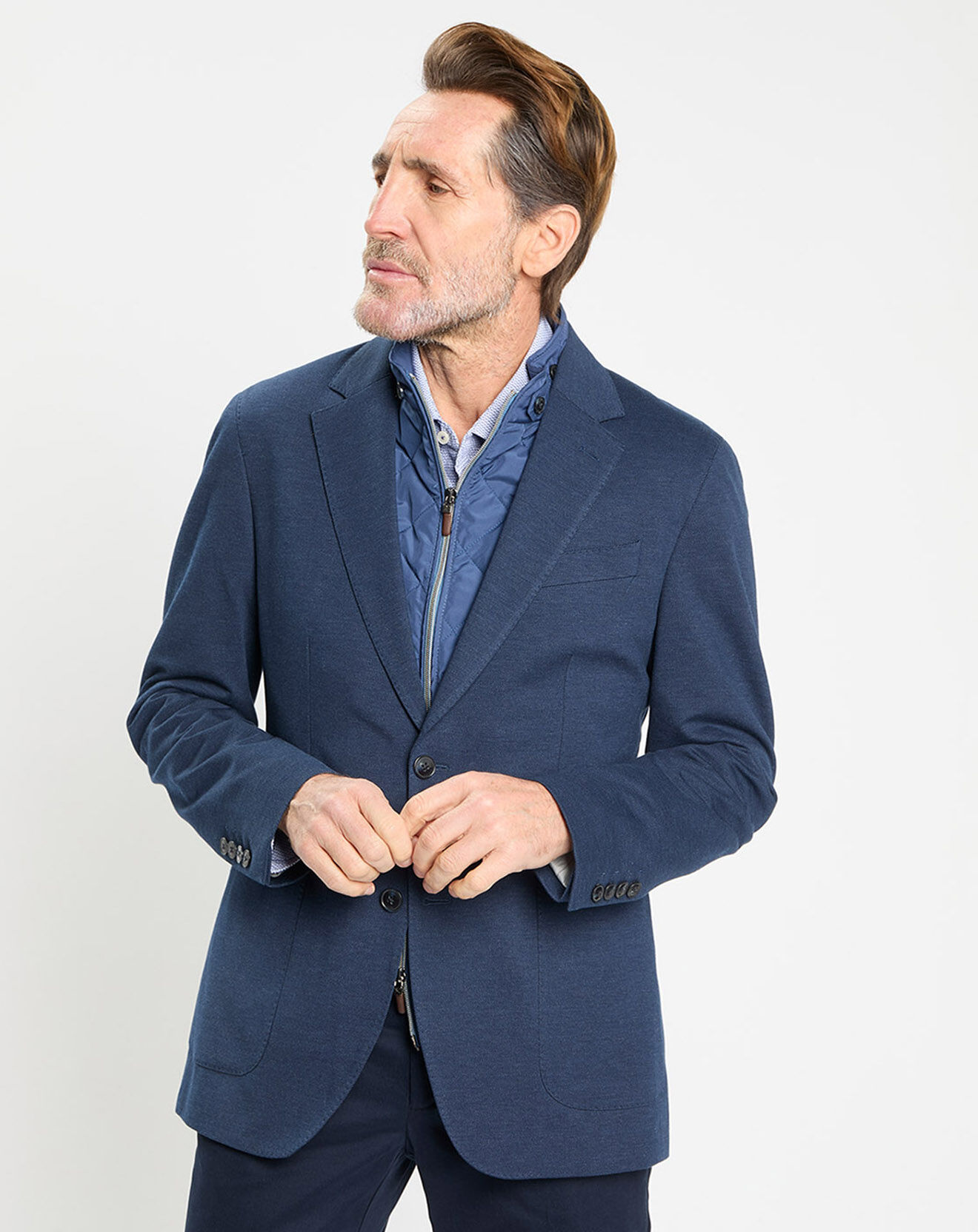 Hackett London Veste piquée 3 en 1 bleu moyen