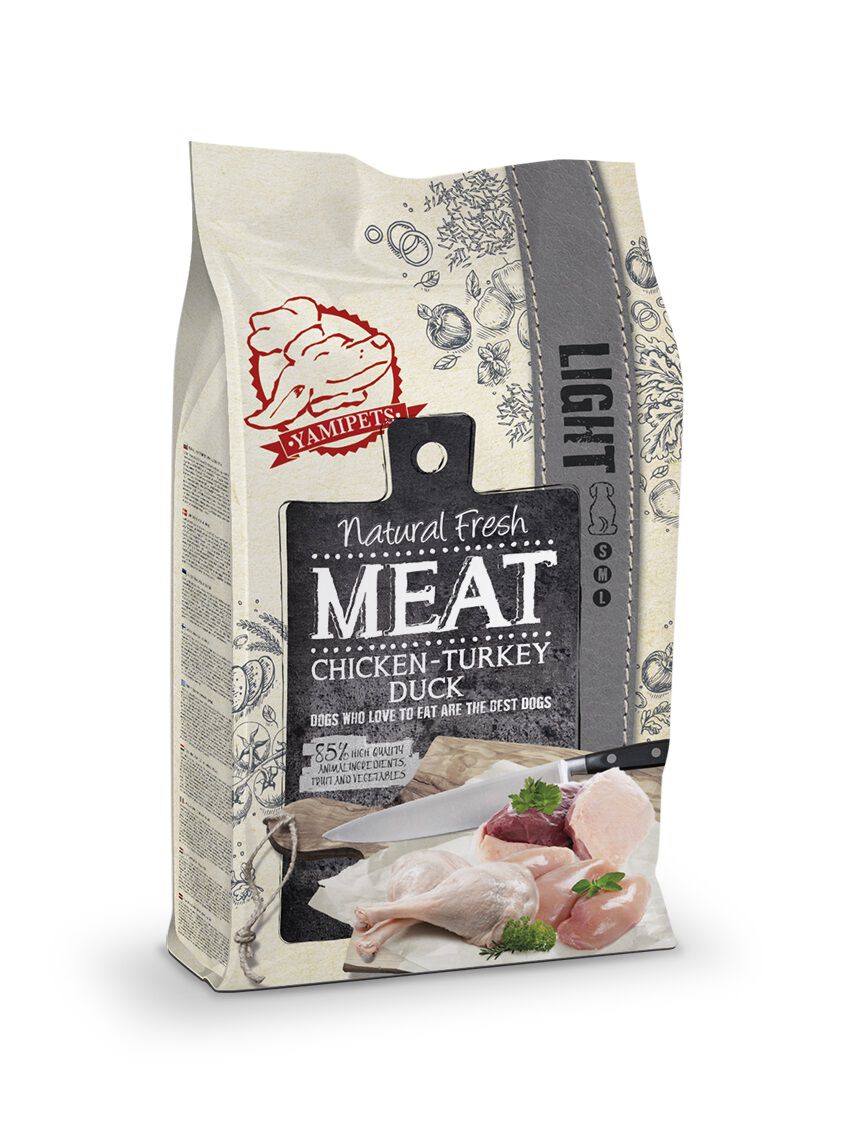 Natural Fresh Meat Adult Senior Light - Hondenvoer - 12 Kilogram - kip