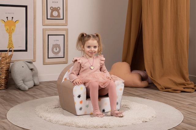 Knorrtoys® Sessel »Pastell Stars« für Kinder; Made in Europe