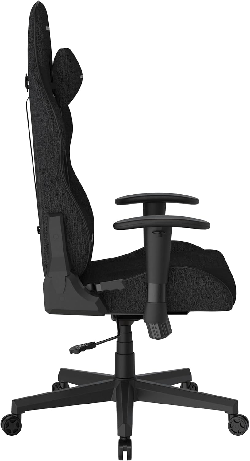 DXRacer Prince L PF132 Gaming-/ Büro-/ Schreibtischstuhl, mit Wippfunktion Gaming Stuhl Höhenverstellbarer Drehstuhl PC Stuhl Ergonomischer Chefsessel, schwarz