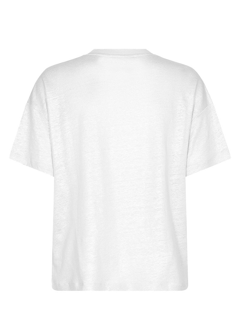 MOS MOSH T-SHIRT FEMME CASA COL V BLANC