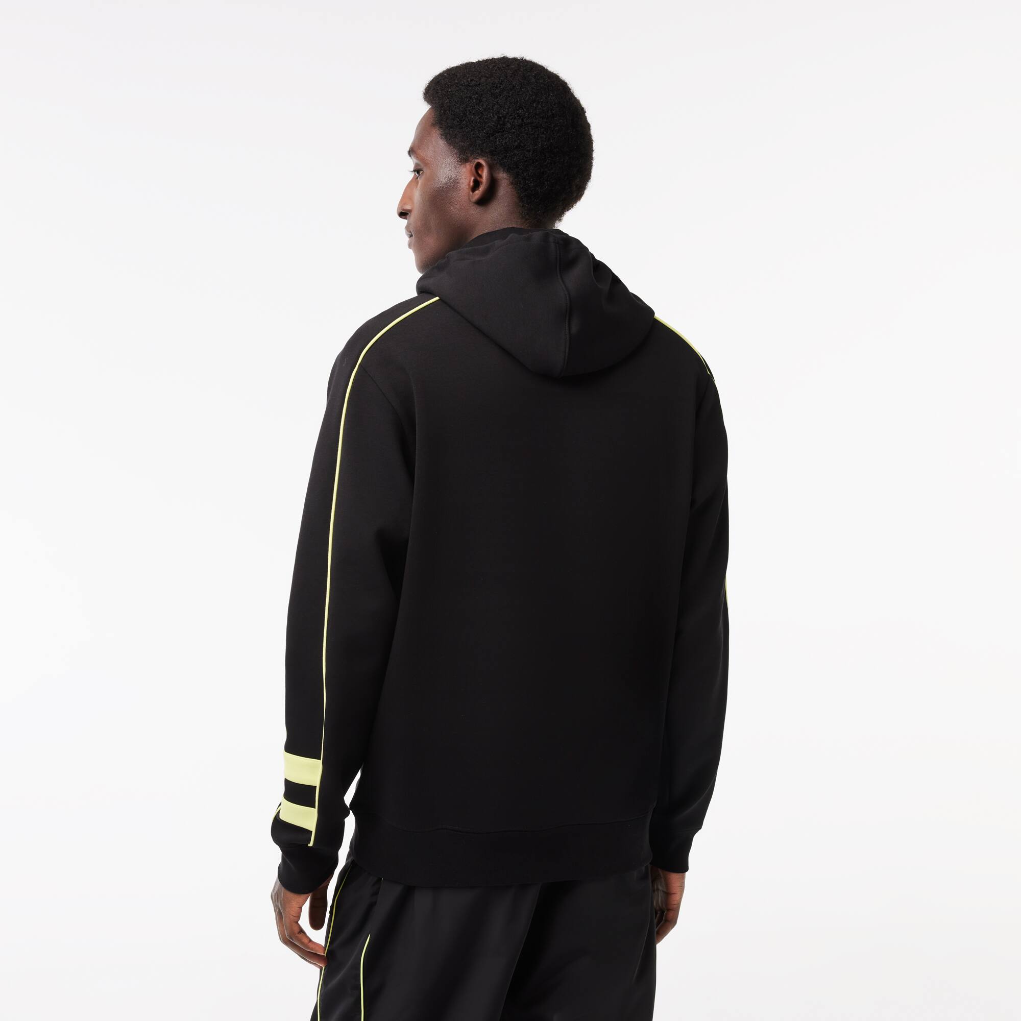 Sweatshirt Jogger à capuche et détails contrastés Sweatshirts - Noir - Lacoste - Homme