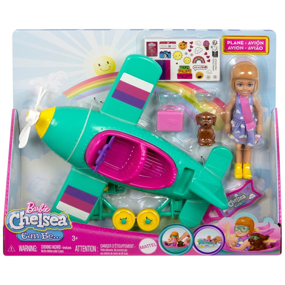 Barbie Club Chelsea Puppen- und Flugzeugset