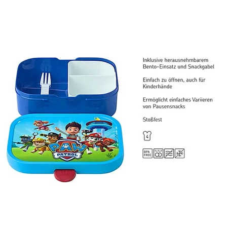 Mepal Brotdose Campus mit Bento-Einsatz - Paw Patrol
