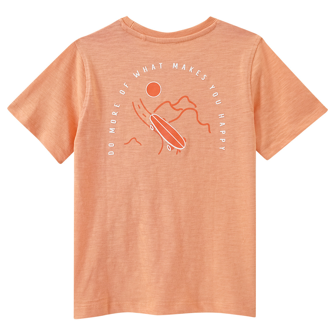 Topolino Jungen T-Shirt mit Rücken-Print hellorange