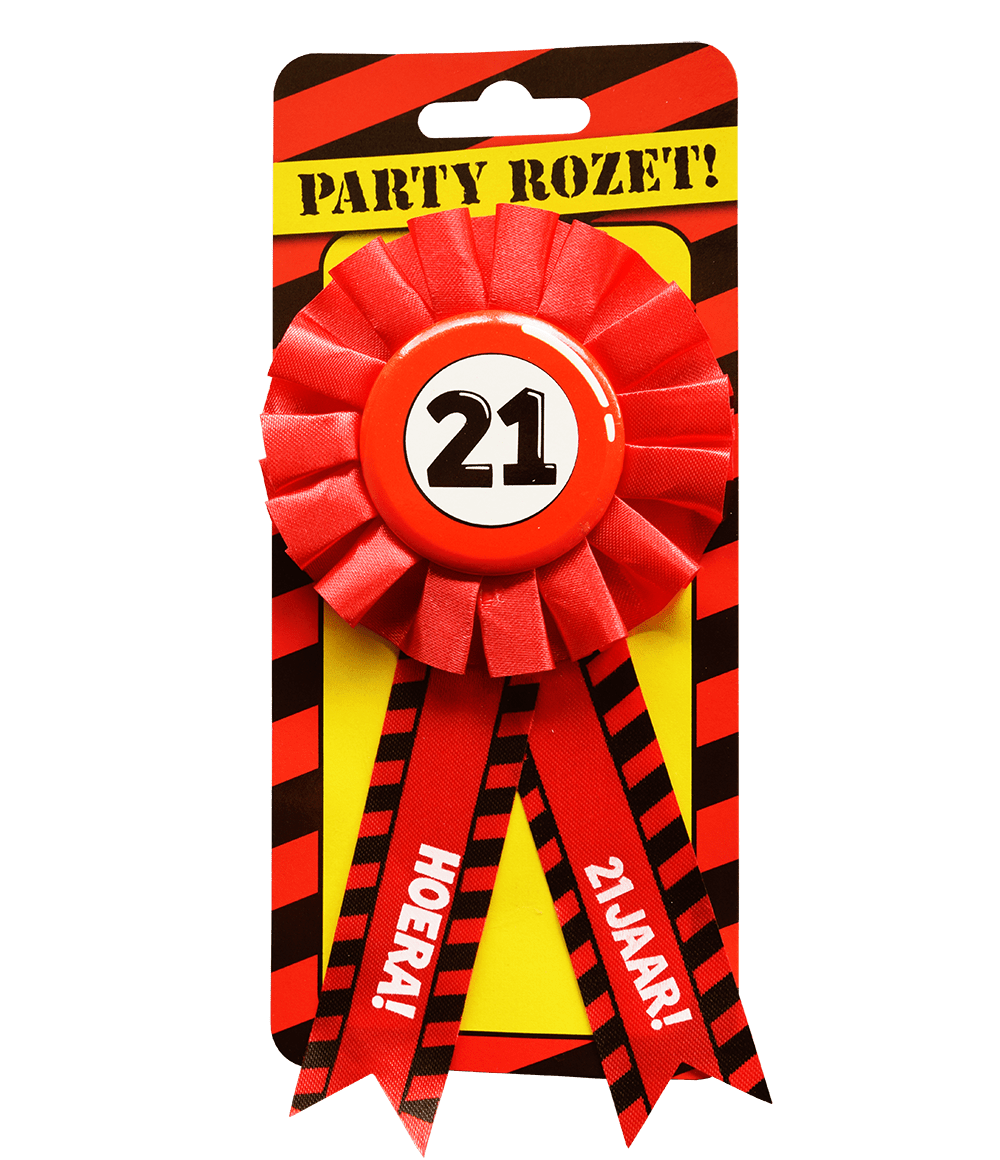 Rozet Hoera 21 Jaar Hoera