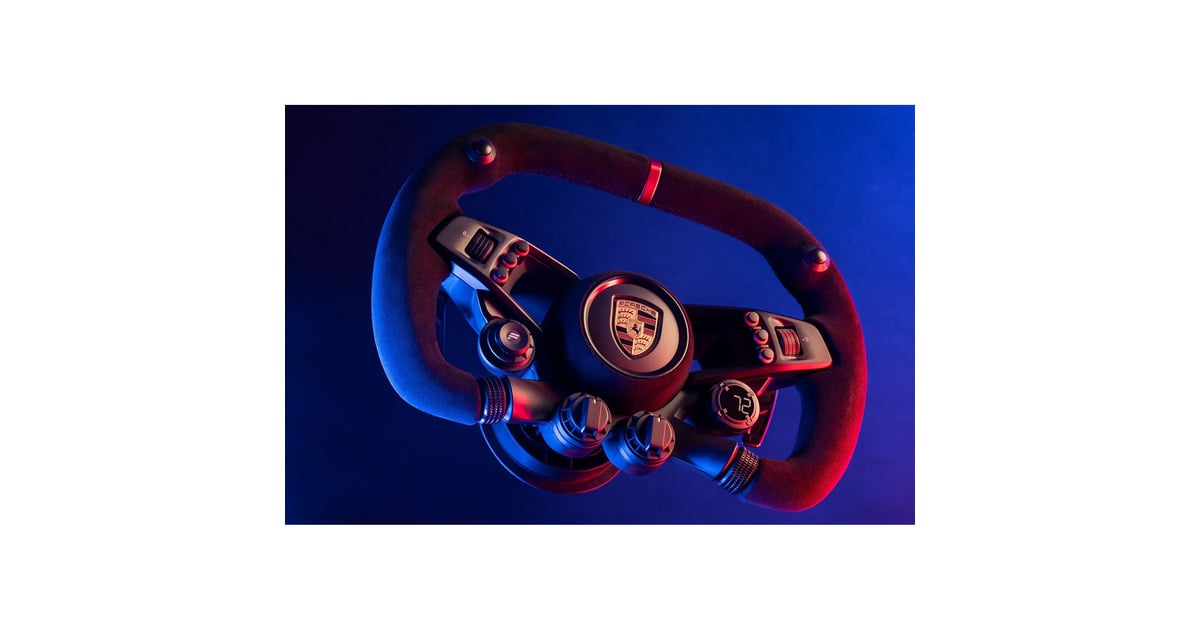 FanatecCSL Elite Porsche Vision GT stuur add-on  (Zwart/rood, Pc, PS5 Ready, PS4 Ready)