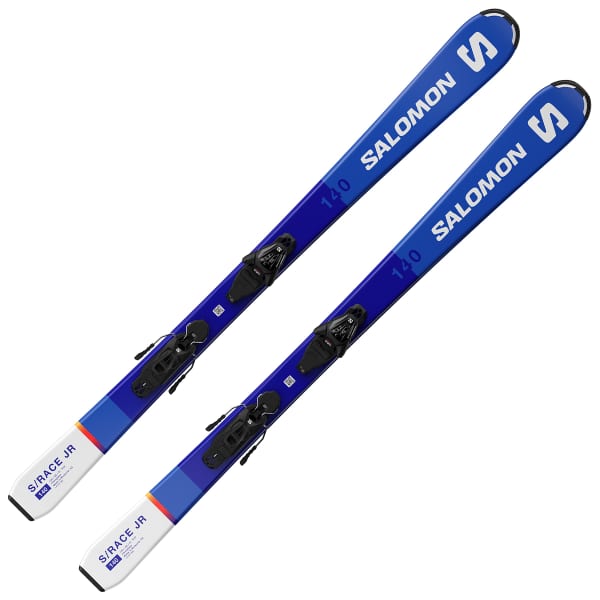 Pack ski SALOMON S/RACE JR M + L6 GW J2 RACE BLUE / WHITE