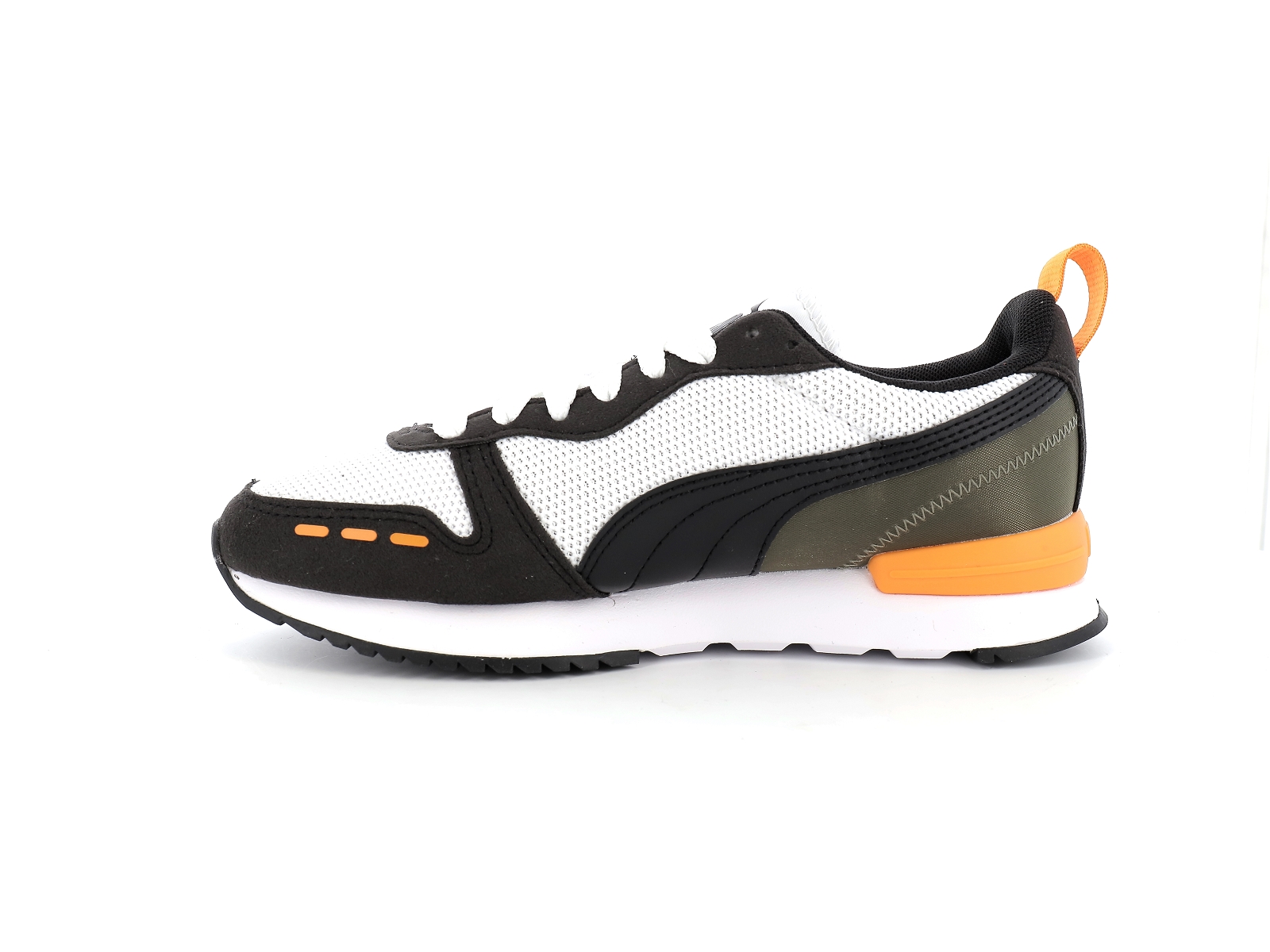 Puma-PUMA R78 Matières combinées Blanc Noir