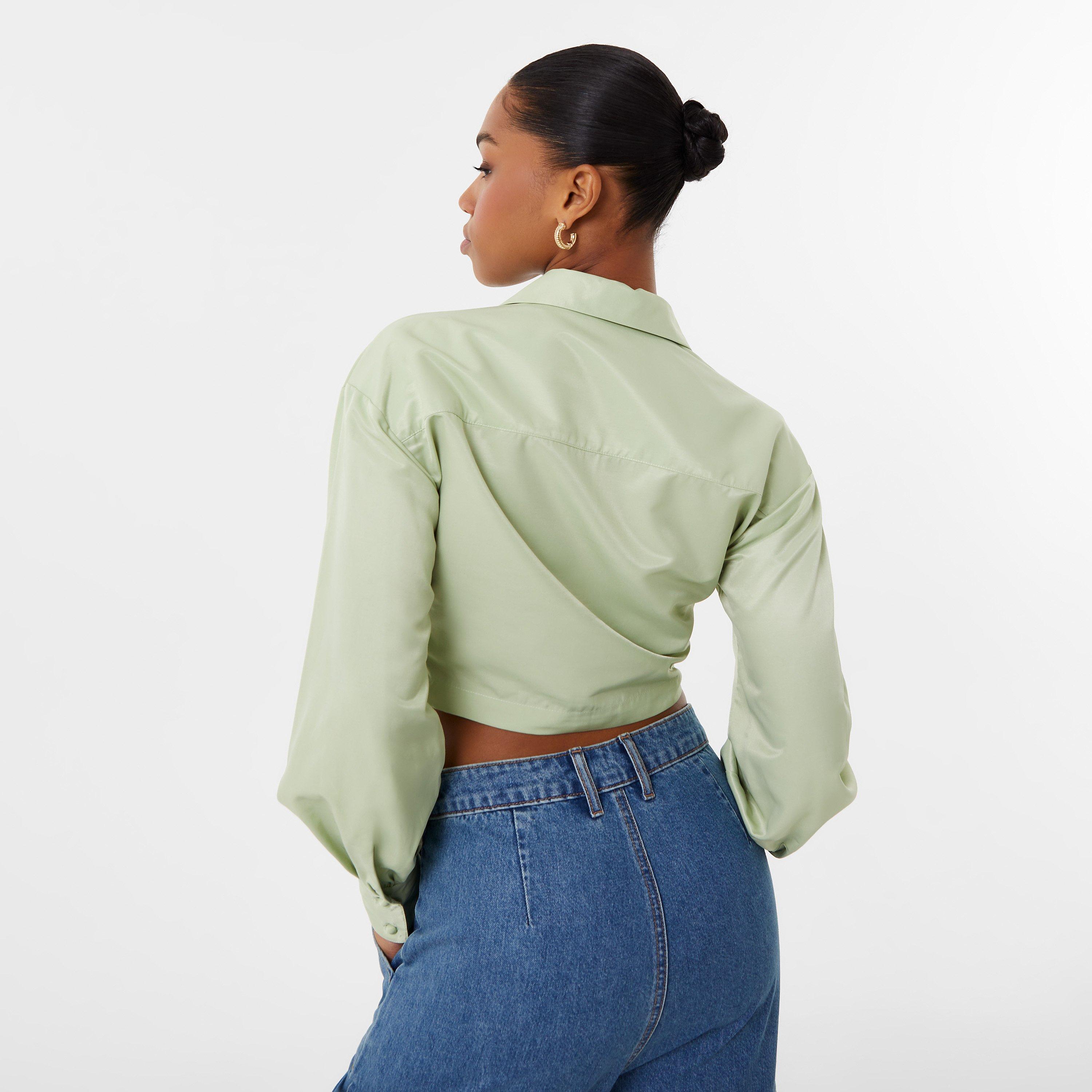 Jack Wills JW Draped Cropped Blouse