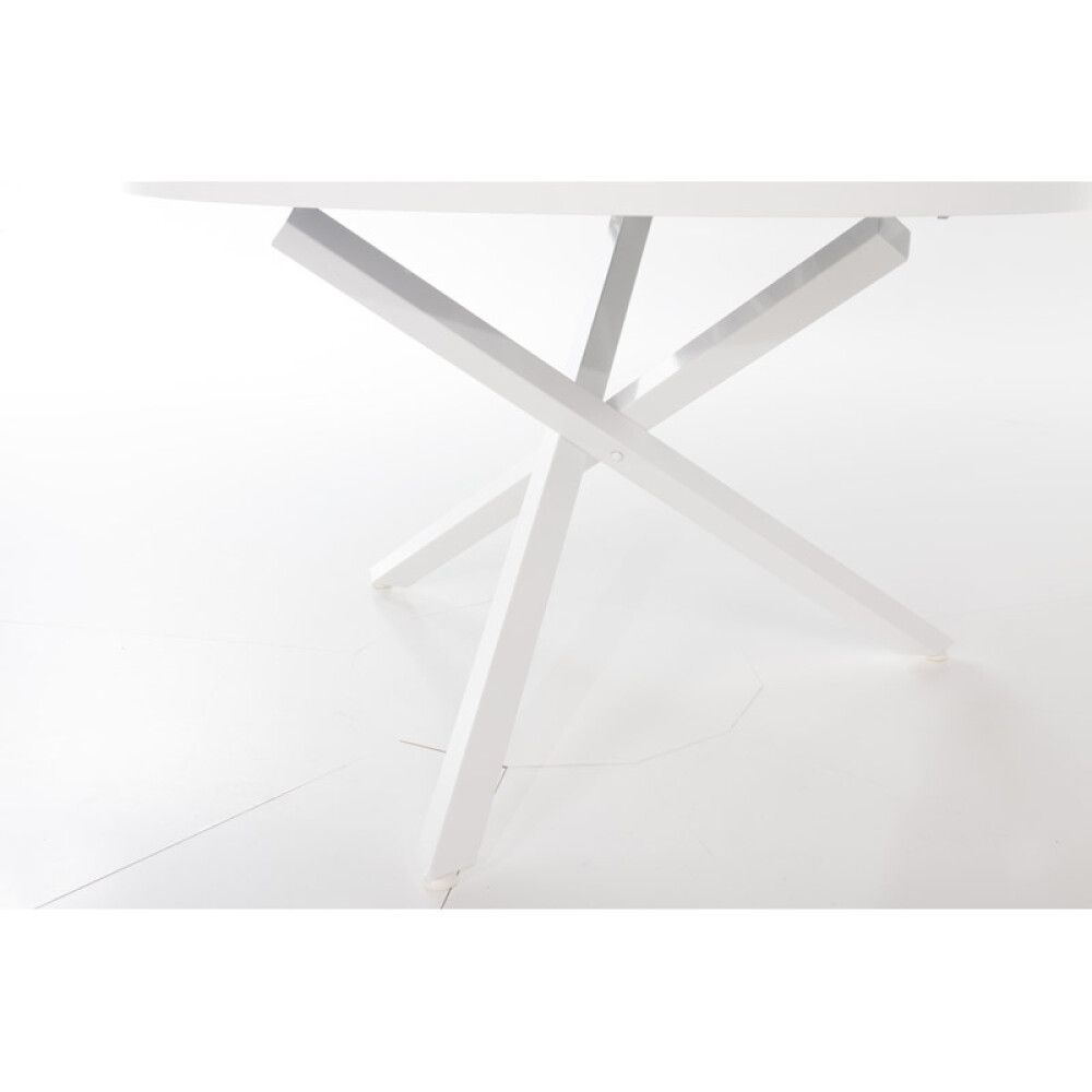 SPISEBORD SUNFUN SMYGEHUK Ø118CM GRÅ/HVIT
