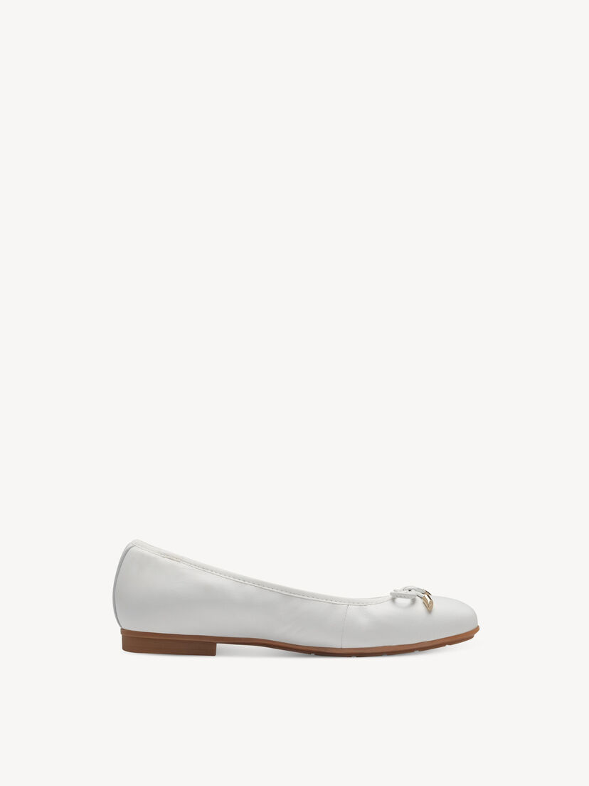 Leren Ballerina - wit