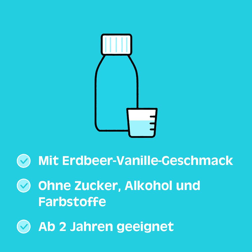 Silomat® Hustenlöser – erleichtert das Abhusten & reduziert neue Hustenattacken durch Ambroxol – Erdbeer-Vanille-Geschmack – für Kinder ab 2 Jahren geeignet