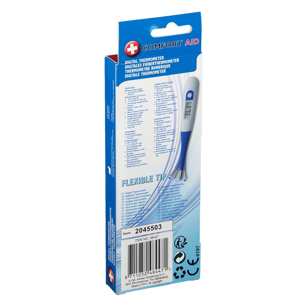 Fieberthermometer Digital mit flexibler Spitze