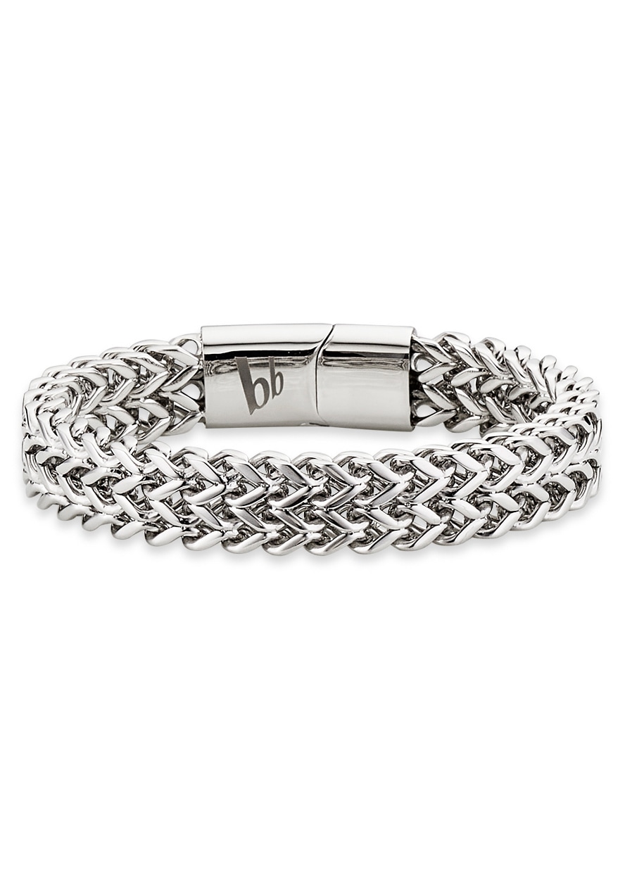 Bruno Banani Armband »Schmuck Geschenk Armkette Ankerkette 12 mm breit Silber«