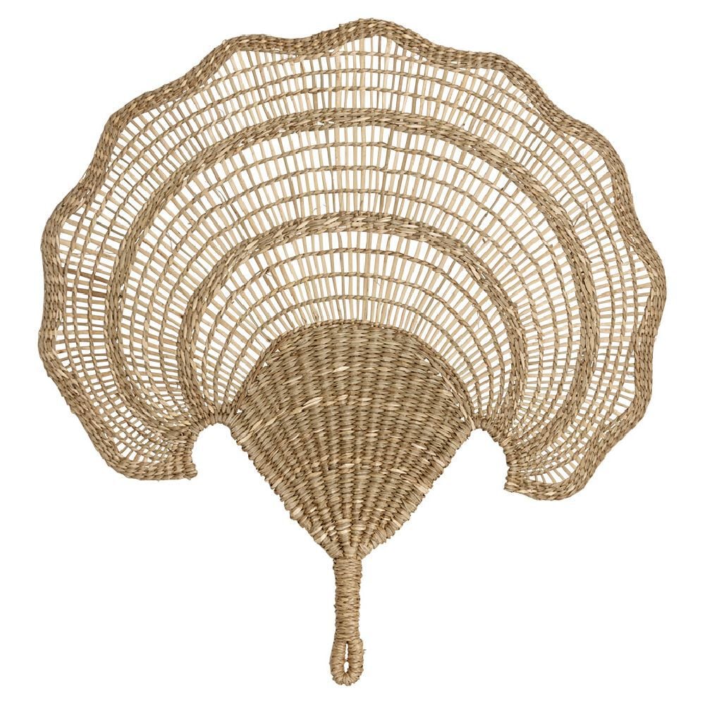 Décoration Éventail en osier L58xH54 cm