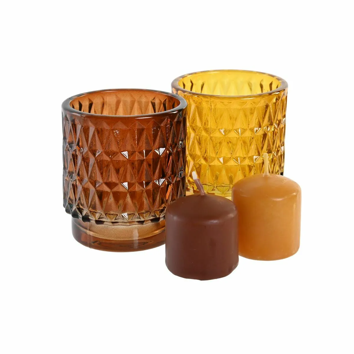 DKD Home Decor Ensemble Bougies Urbaine 36 g