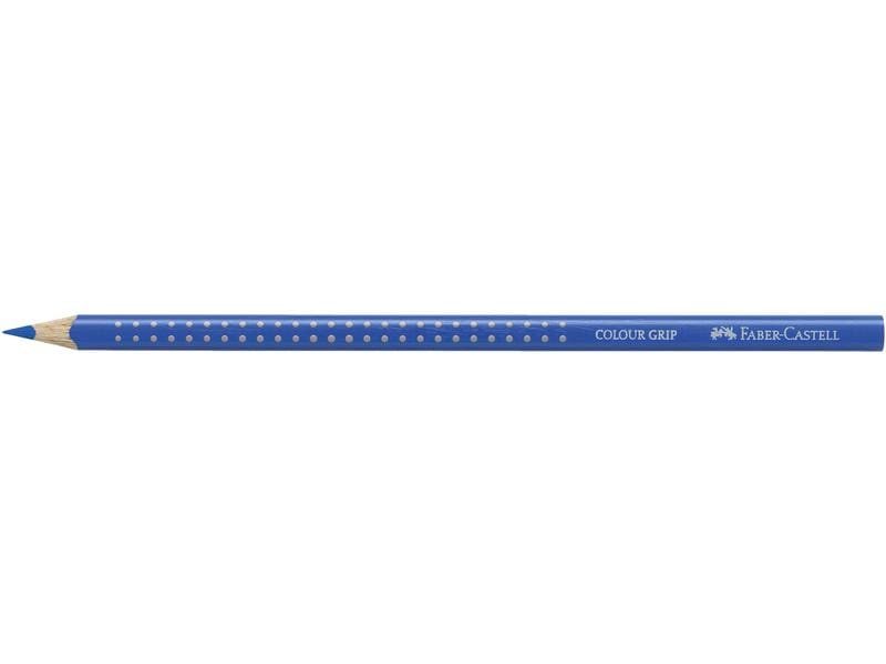 Faber-Castell Farbstifte Colour Grip Kobaltblau Buntstift mit ergonomischer Dreikantform