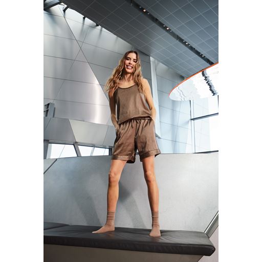 Hype The Detail Satin Short Natsæt, Brown, M