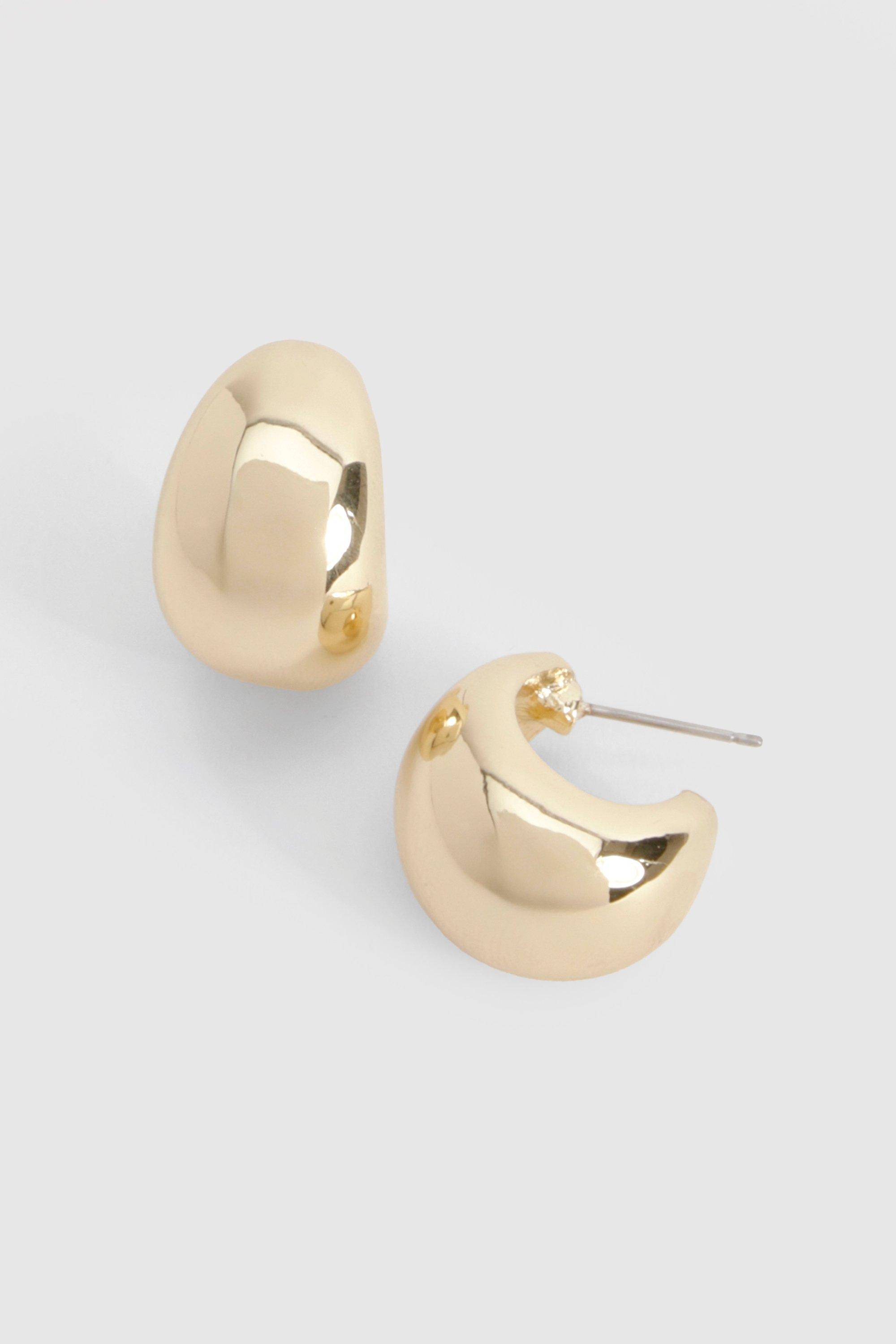 boohoo Mini Chunky Hoop Earrings