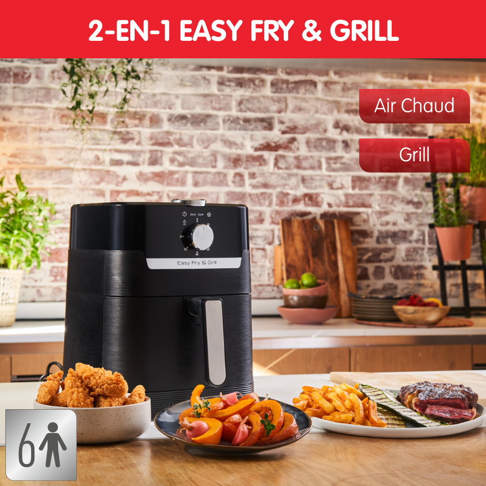 Easy Fry & Grill, Friteuse sans huile 4,2L (6 pers.), air fryer, grill