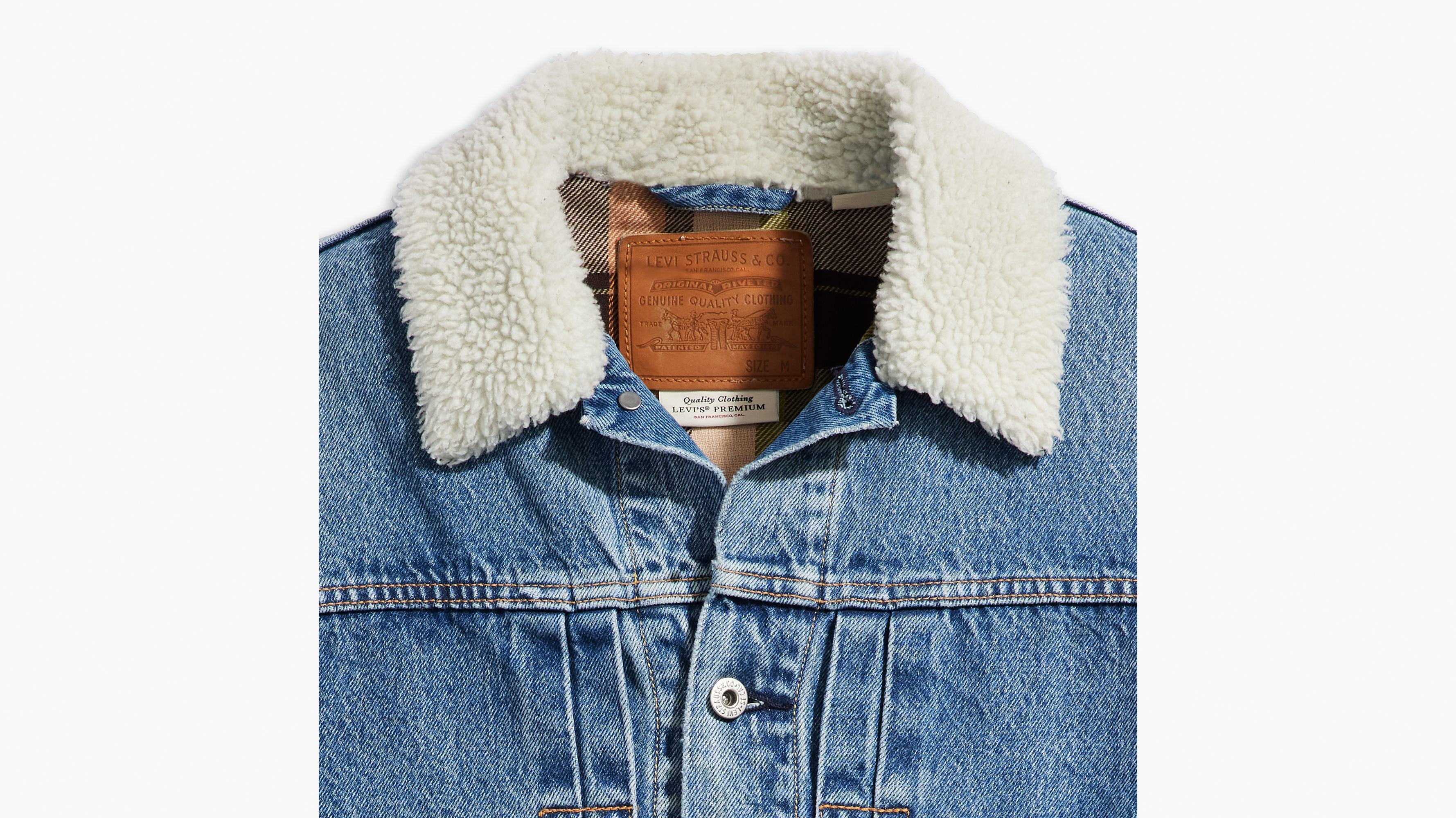 Veste Trucker Type I doublée - Thats A Myth Lined - Bleu