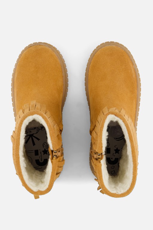 Muyters Enkellaarsjes cognac Suede
