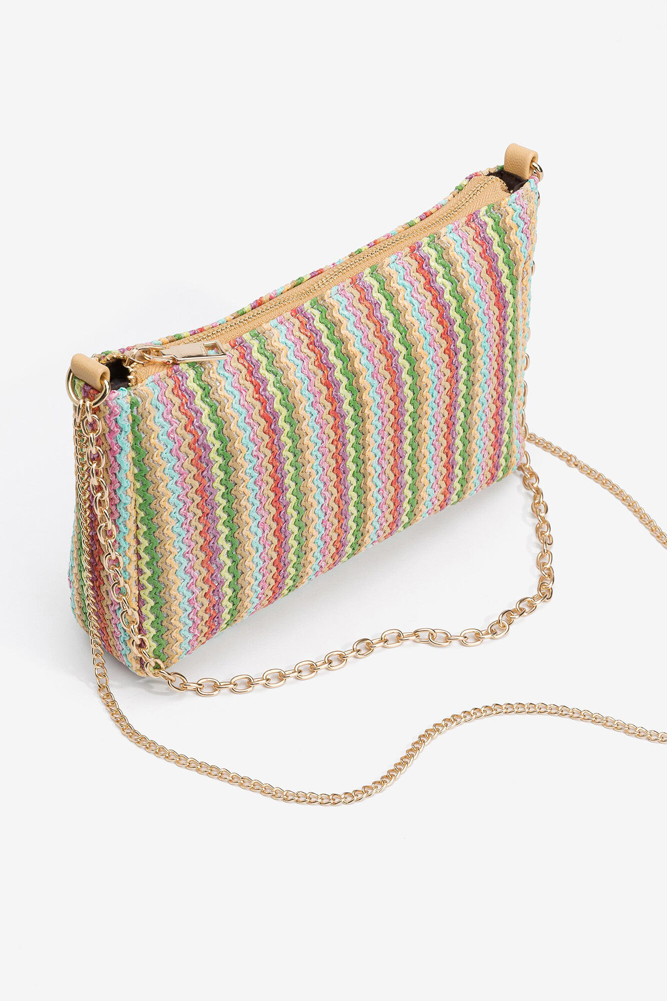 Bolsa de ombro multicolorida