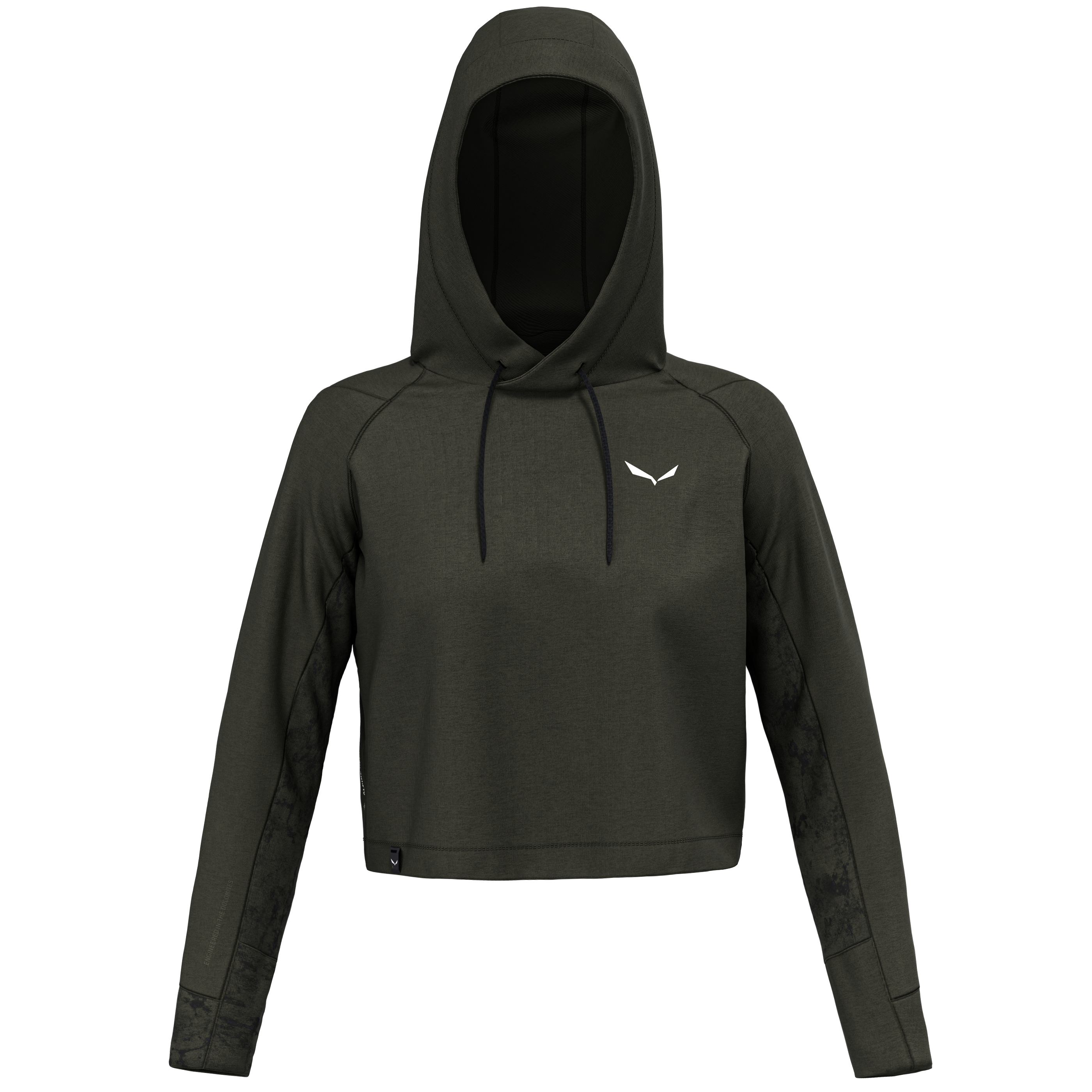 Lavaredo Hemp Cropped Kapuzenpulli Damen