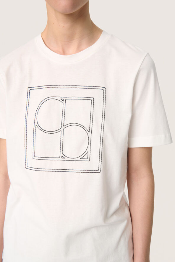 Soaked in Luxury SLFilippa Tee Broken white