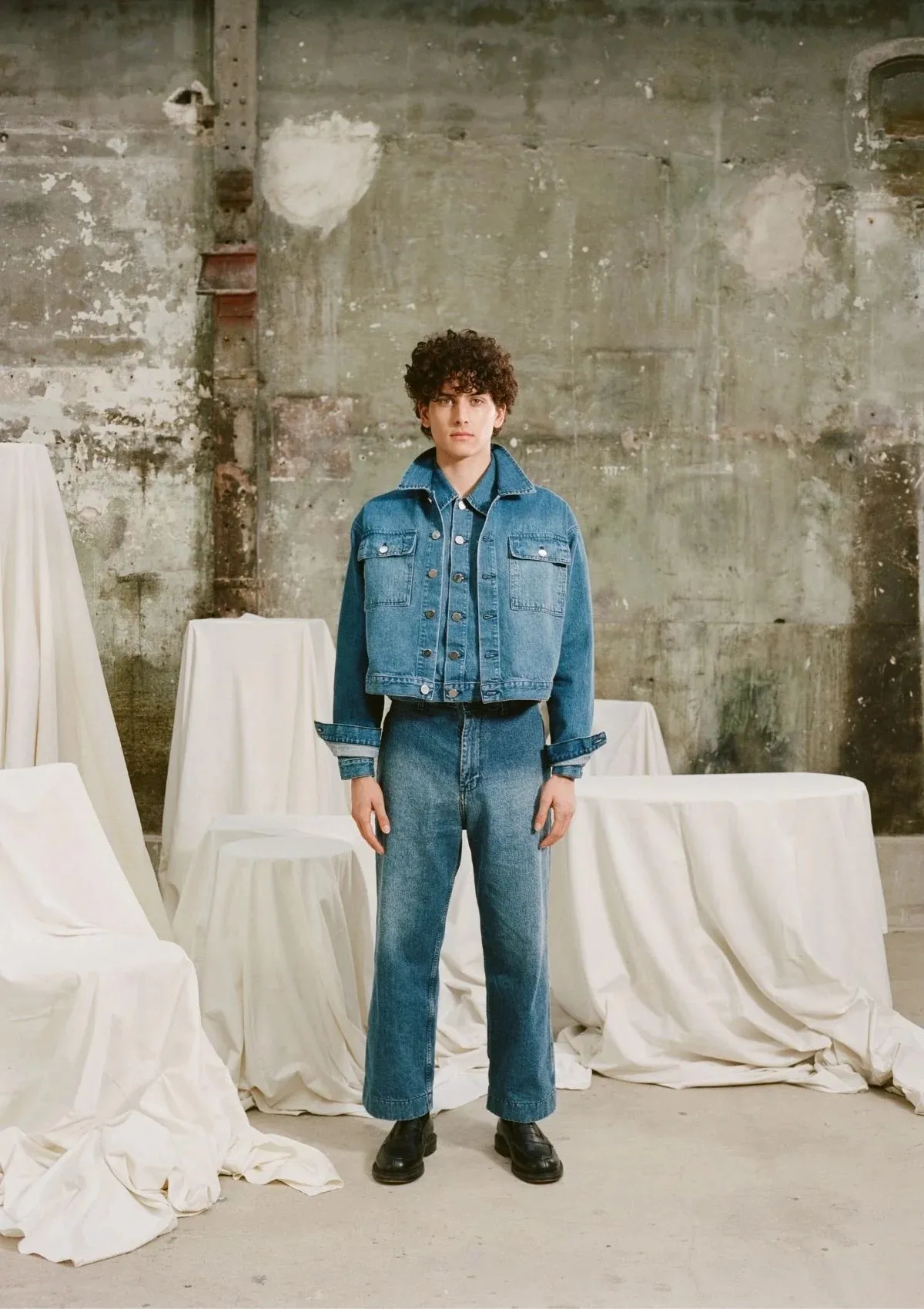 Veste Corto raccourcie en denim ADN Paris
