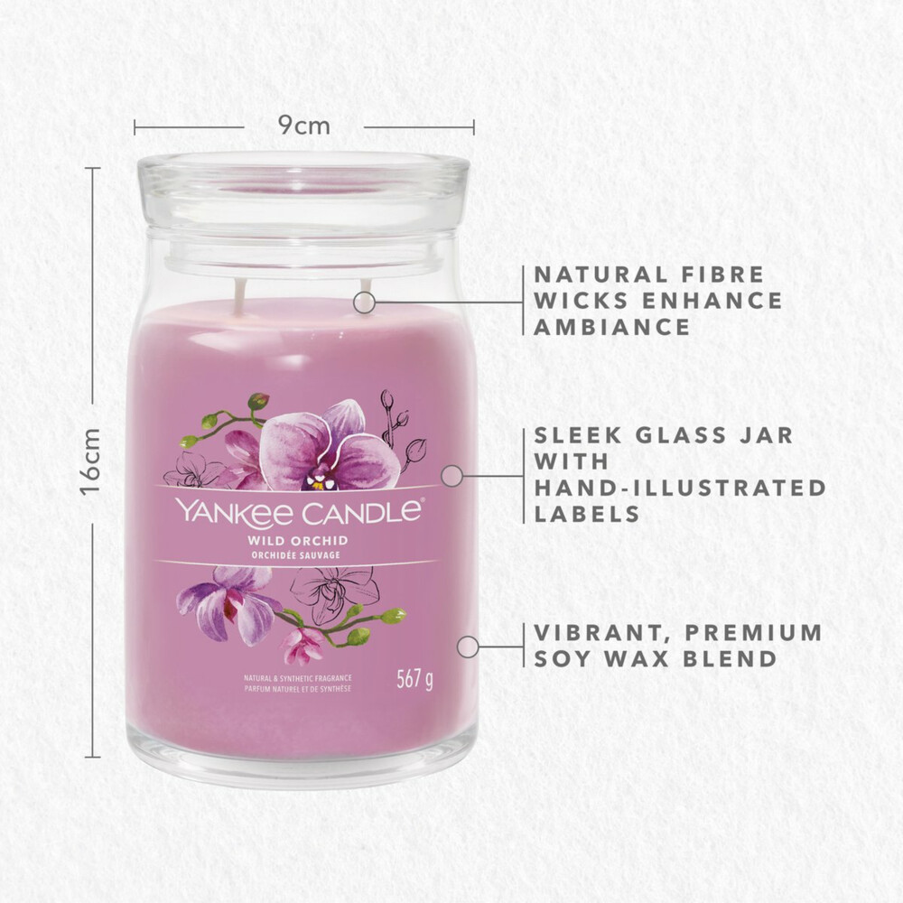 Yankee Candle Geurkaars Large JarWild Orchid567 gr