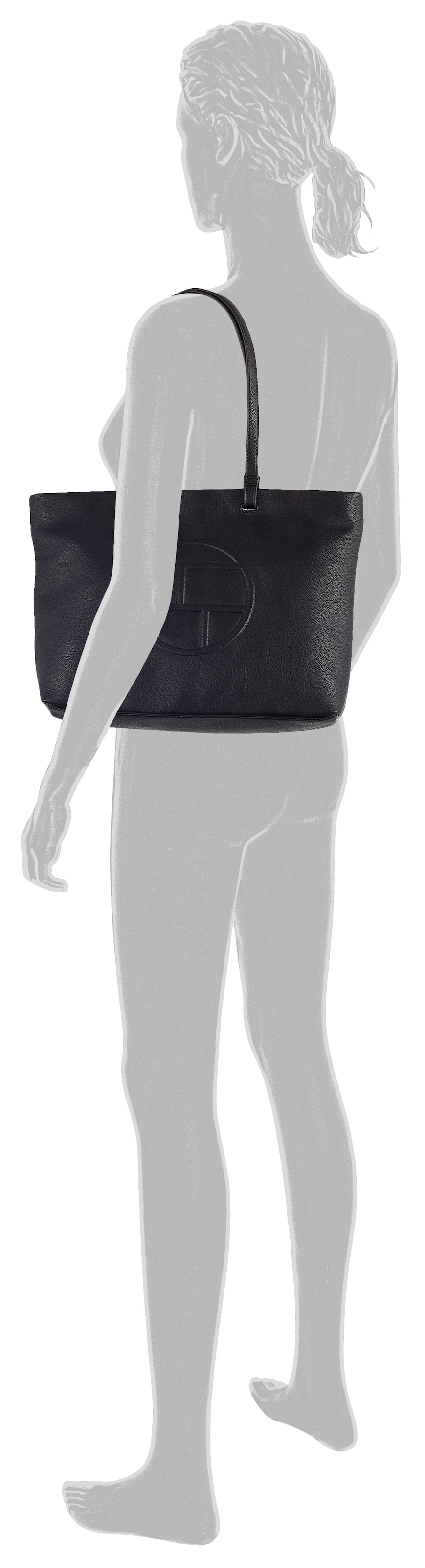 TOM TAILOR Shopper »Rosabel« aus weich genarbtem Lederimitat im cleanen modernen Look