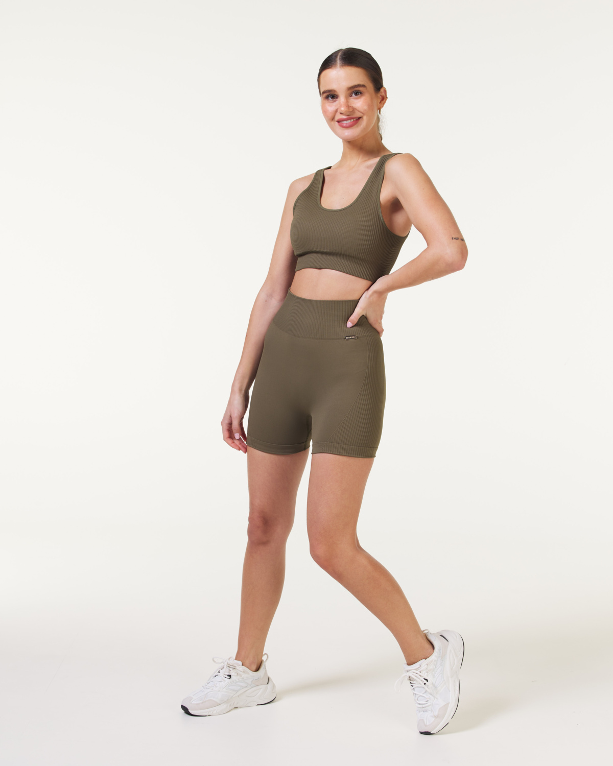 Bumpro Wave Seamless Shorts Green Ivy