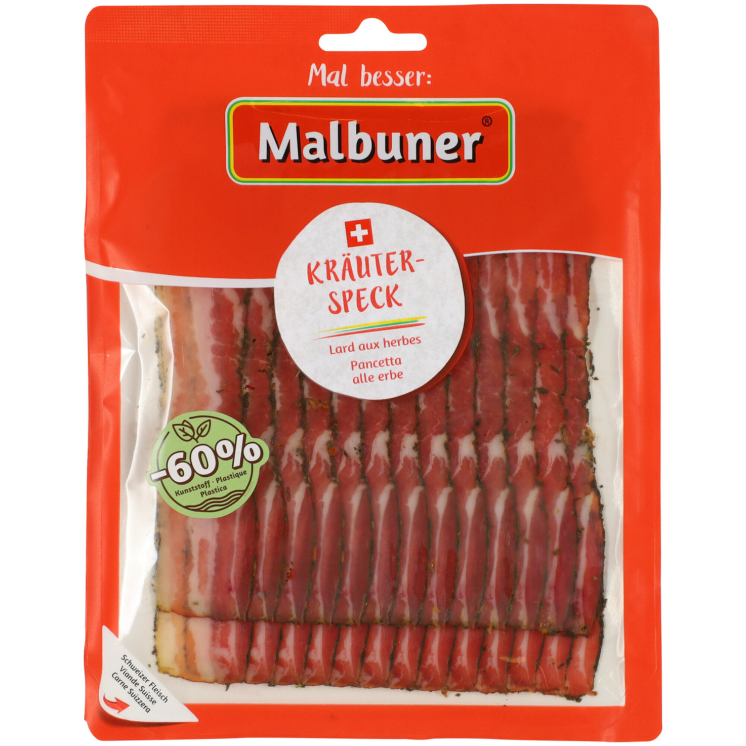 Malbuner Kräuterspeck ca. 120g