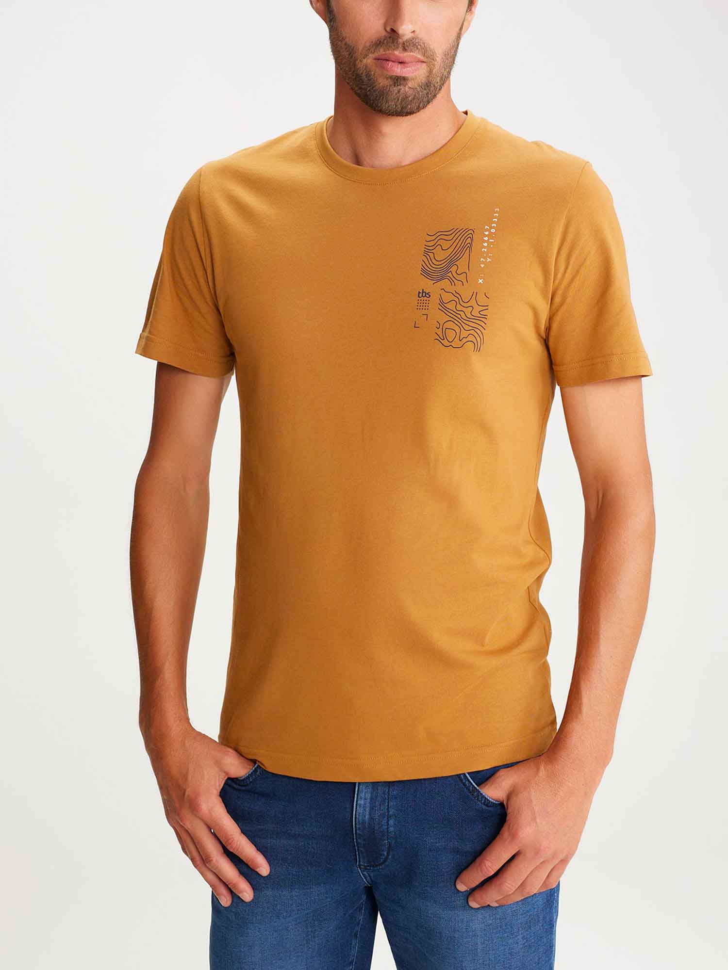 Tee Shirt Homme Coton Biologique Marron