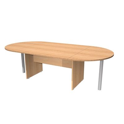 Table de réunion Trend - ovale - L220 cm - imitation hêtre
